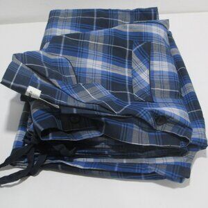 NEW CW Classics Pajamas Mens Small Lightweight 2 Piece Blue Plaid